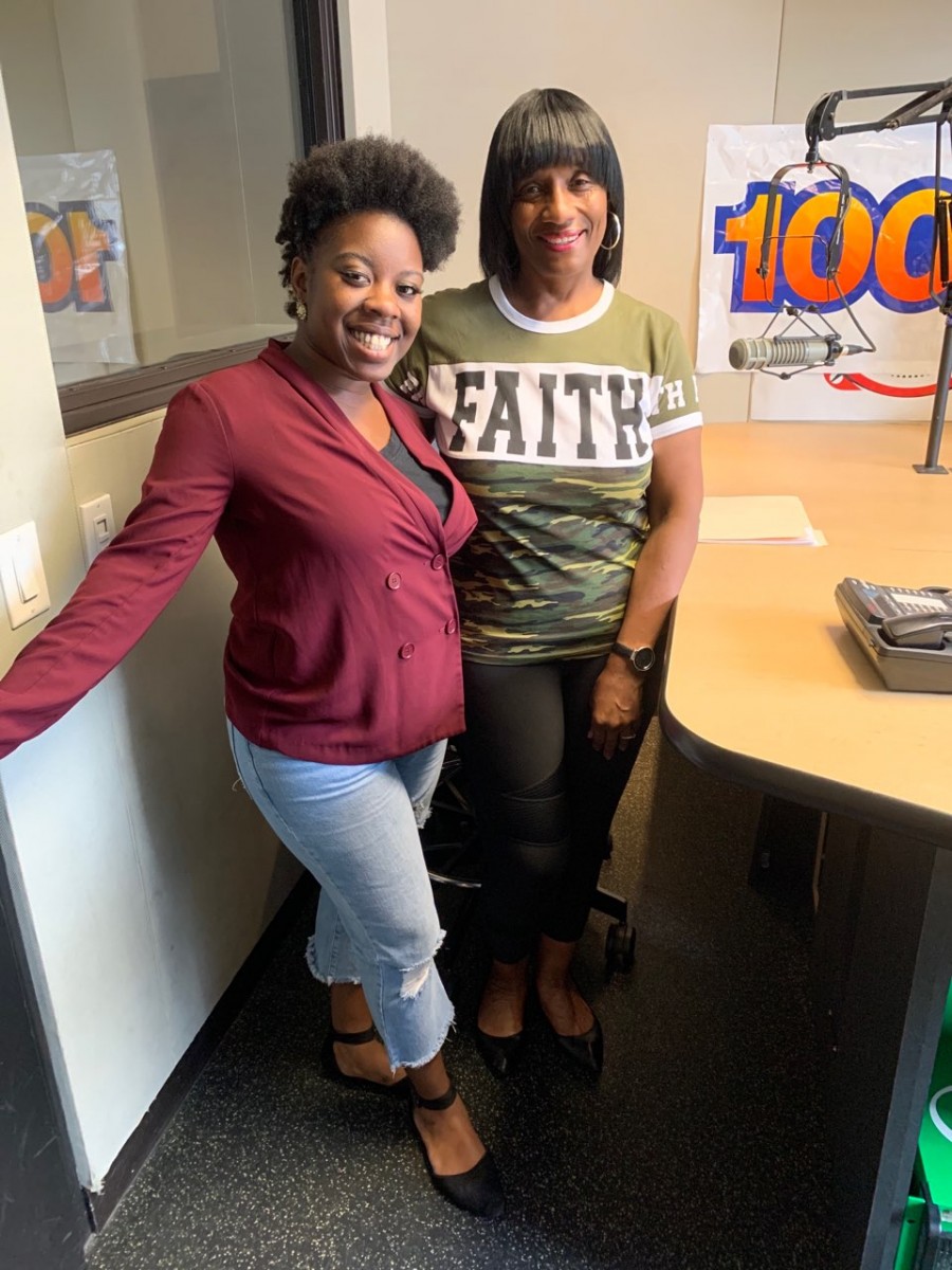 Sharing with Queen Ebony J Host of 100.3FM.