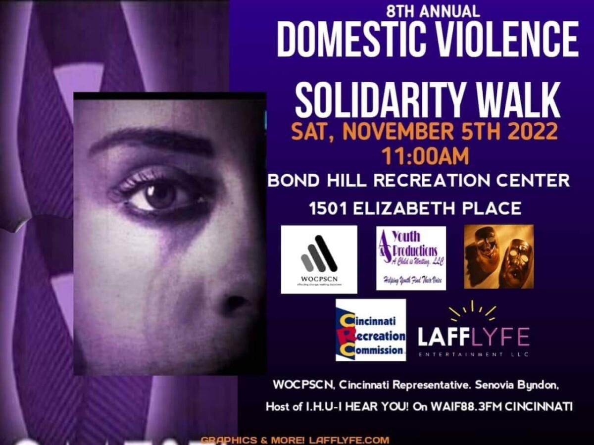 8th Annual Domestic Violence Solidarity Walk. STOP THE VIOLENCE POINT, BLANK PERIOD!